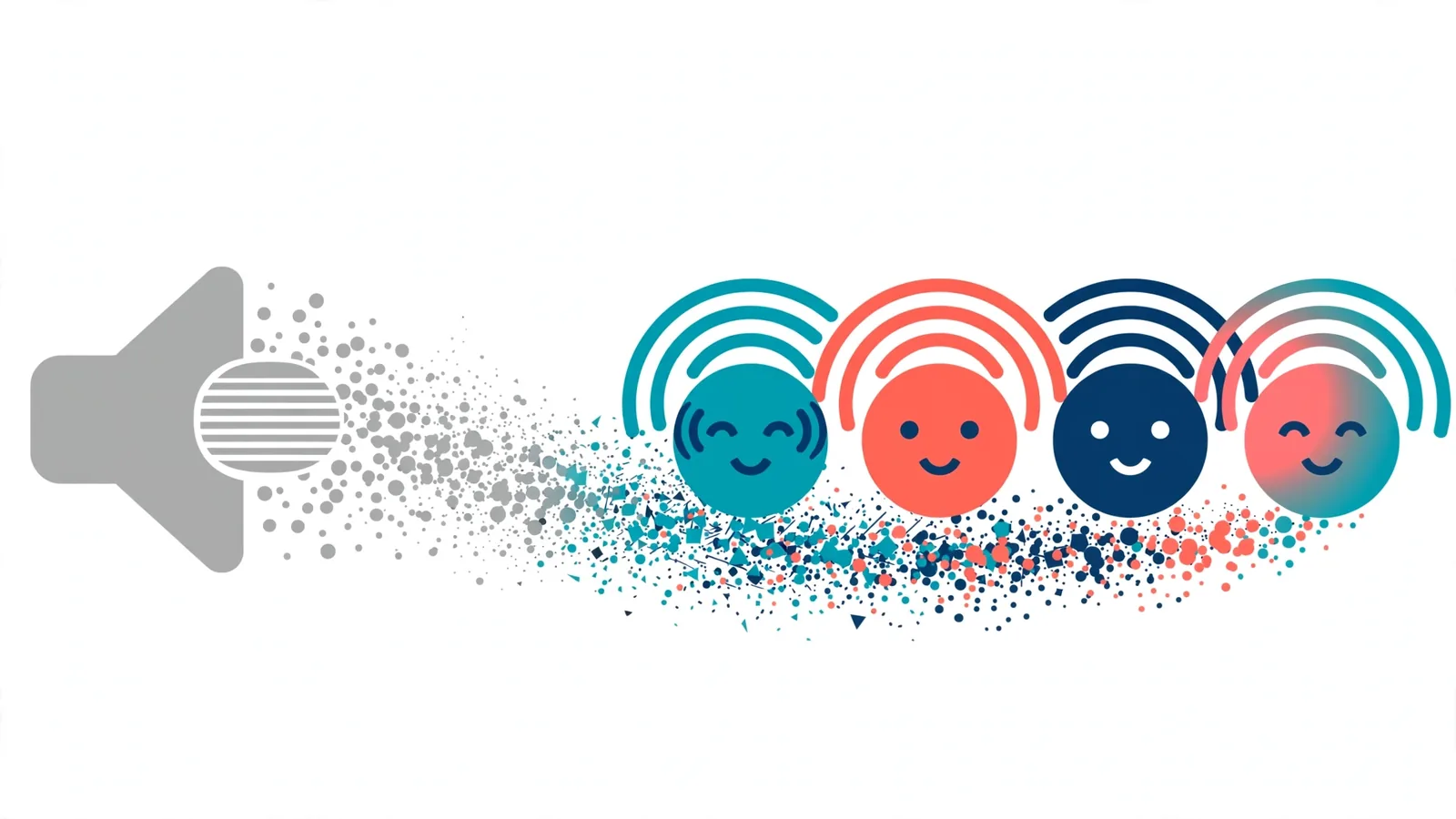 Play.ht alternatives after the shutdown - a faded voice platform dissolving into vibrant free AI voice tools